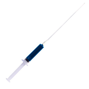 Blue dye syringe