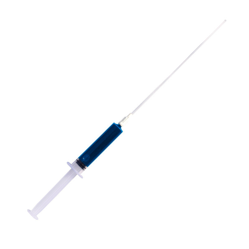 Blue dye syringe
