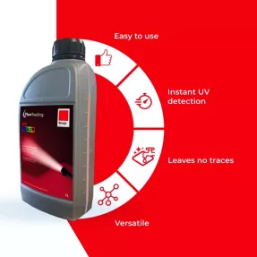 UV COLOR Red – Professional red UV fluorescent leak detection dye